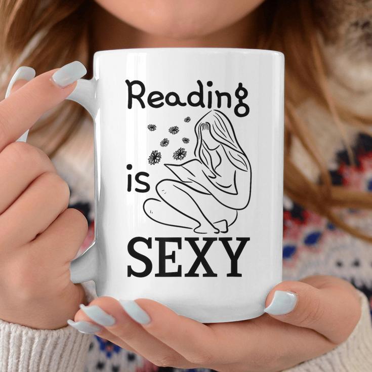 Reading Is Sexy For Book Lovers Comic Readers Manga Fans Graphic Print Coffee Mug Unique Gifts