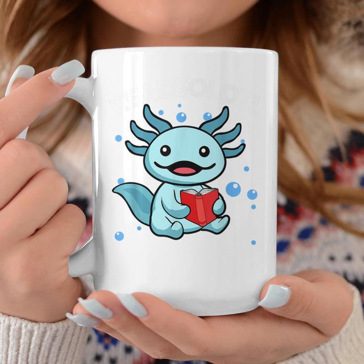 Readsolotl Amphibian Read Book Herpetologist Cute Axolotl Graphic Print Coffee Mug Unique Gifts
