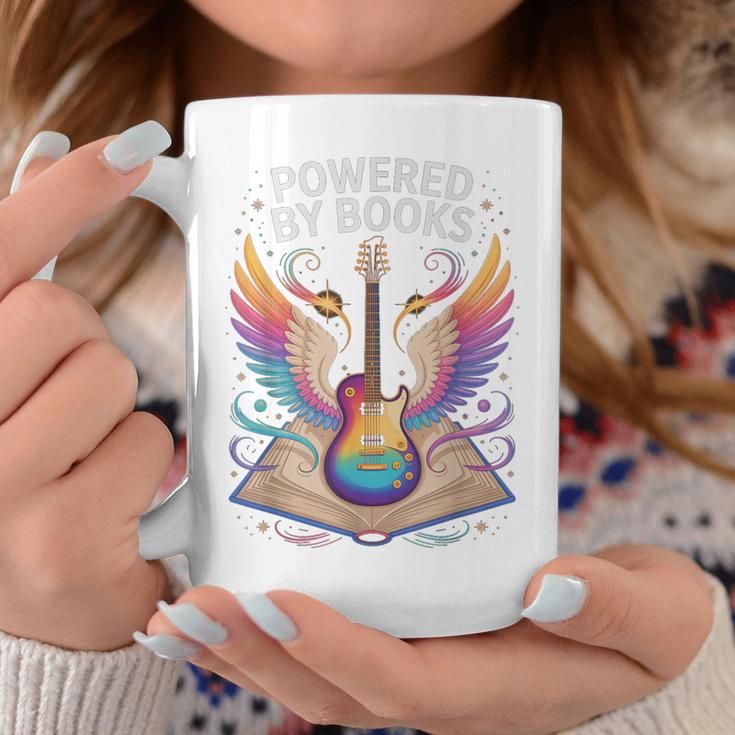 Rockstar Powered BY Books Reading Rocks Preschool Teacher Graphic Print Coffee Mug Unique Gifts