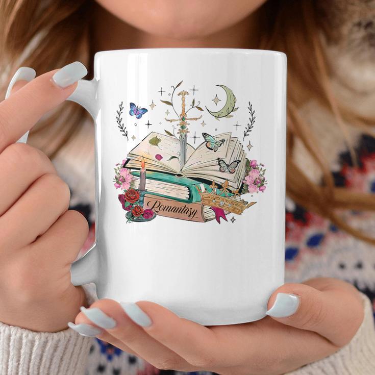 Romantasy Dark Romance Fantasy Reader Book Lover Reading Graphic Print Coffee Mug Unique Gifts