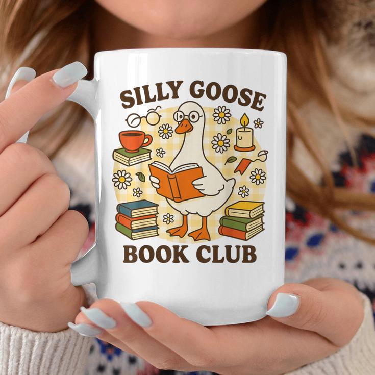 Silly Goose Book Club Cozy Reading Humor Graphic Print Coffee Mug Unique Gifts