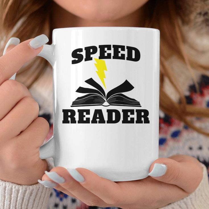 Speed Reader Book Lover Reading Graphic Print Coffee Mug Unique Gifts