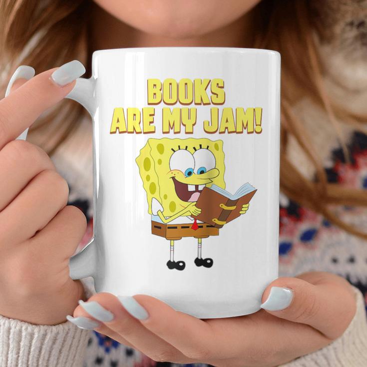 SpongeBob Loves Reading Books Are My Jam Raglan Baseball Tee Graphic Print Coffee Mug Unique Gifts