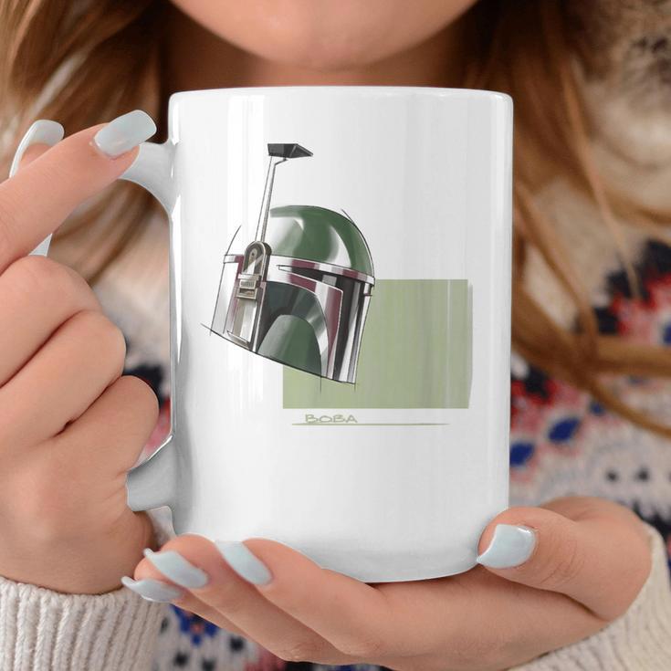 Star Wars The Book Of Boba Fett Minimalist Helmet Graphic Print Coffee Mug Unique Gifts