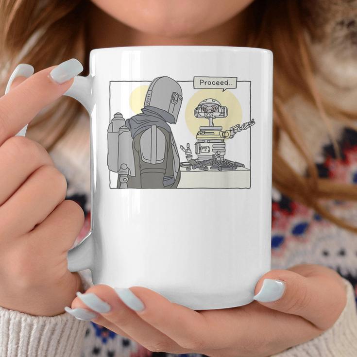 Star Wars The Book Of Boba Fett Proceed Simple Cartoon Graphic Print Coffee Mug Unique Gifts Star Wars The Book Of Boba Fett Proceed Simple Cartoon Graphic Print Coffee Mug Unique Gifts