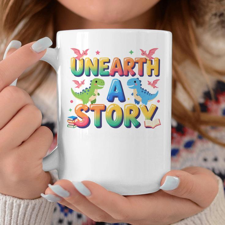 Summer Reading Unearth A Story Dinosaur Books 2026 Graphic Print Coffee Mug Unique Gifts Summer Reading Unearth A Story Dinosaur Books 2026 Graphic Print Coffee Mug Unique Gifts