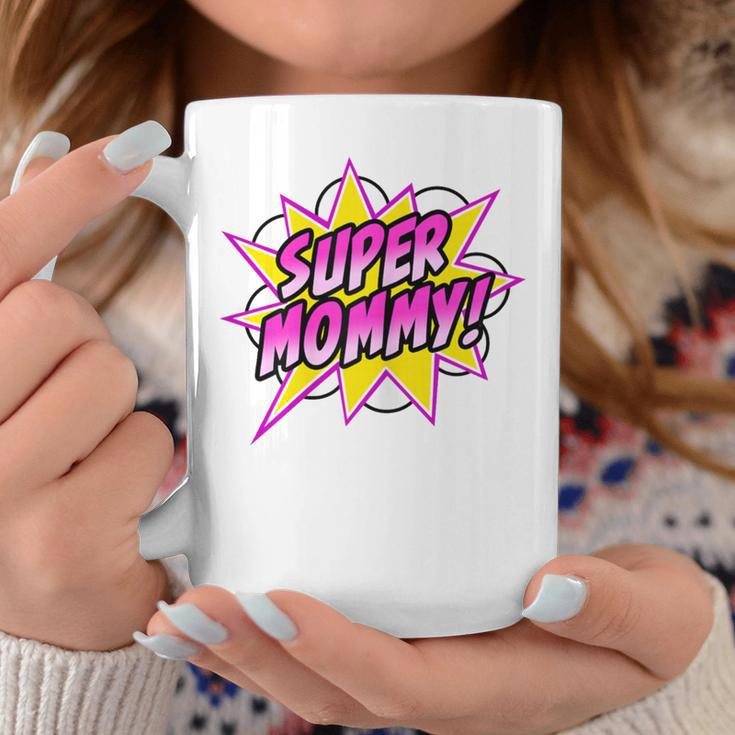 Super Mommy Comic Book Superhero Mother's Day Graphic Print Coffee Mug Unique Gifts
