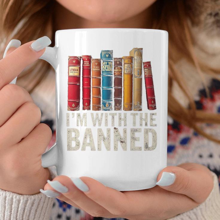 Support Banned Books Freedom I'm With The Banned Graphic Print Coffee Mug Unique Gifts