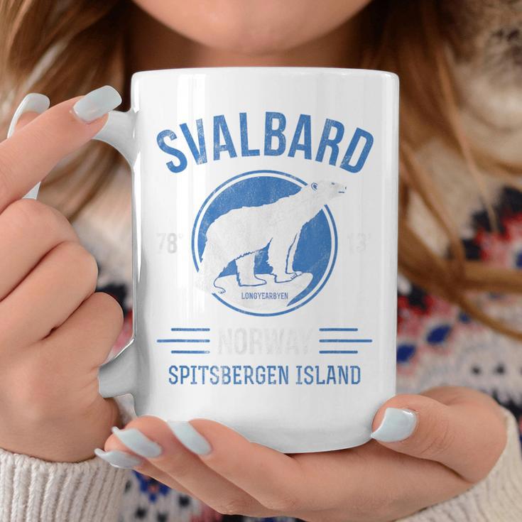 Svalbardpitzbergen ホッキョクグマ ロングイヤービーン ノルウェー ホッキョクグマ コーヒーマグ 面白い贈り物