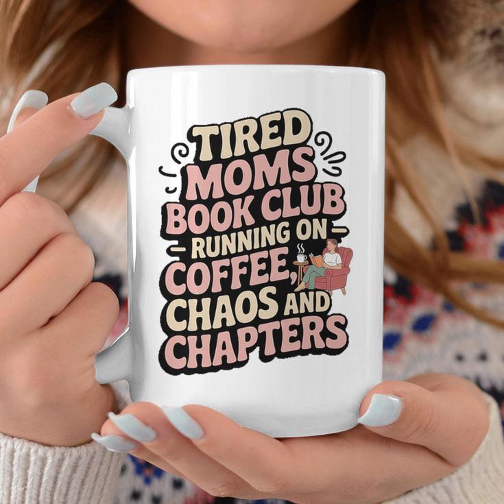 Tired Moms Book Club Coffee Sarcasm Jokes Dad Humor Premium Tri-Blend Graphic Print Coffee Mug Unique Gifts