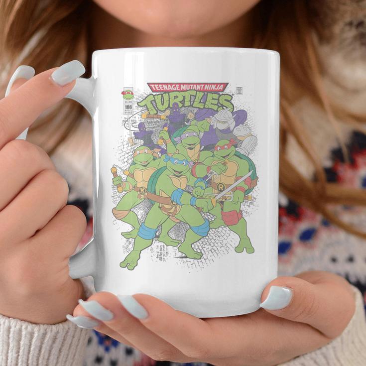 TMNT Comic Book Cover Group Shot Premium Tri-Blend Graphic Print Coffee Mug Unique Gifts