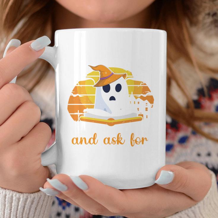 Trick Or Treating Ask For Books Halloween Book Lover Reading Graphic Print Coffee Mug Unique Gifts Trick Or Treating Ask For Books Halloween Book Lover Reading Graphic Print Coffee Mug Unique Gifts
