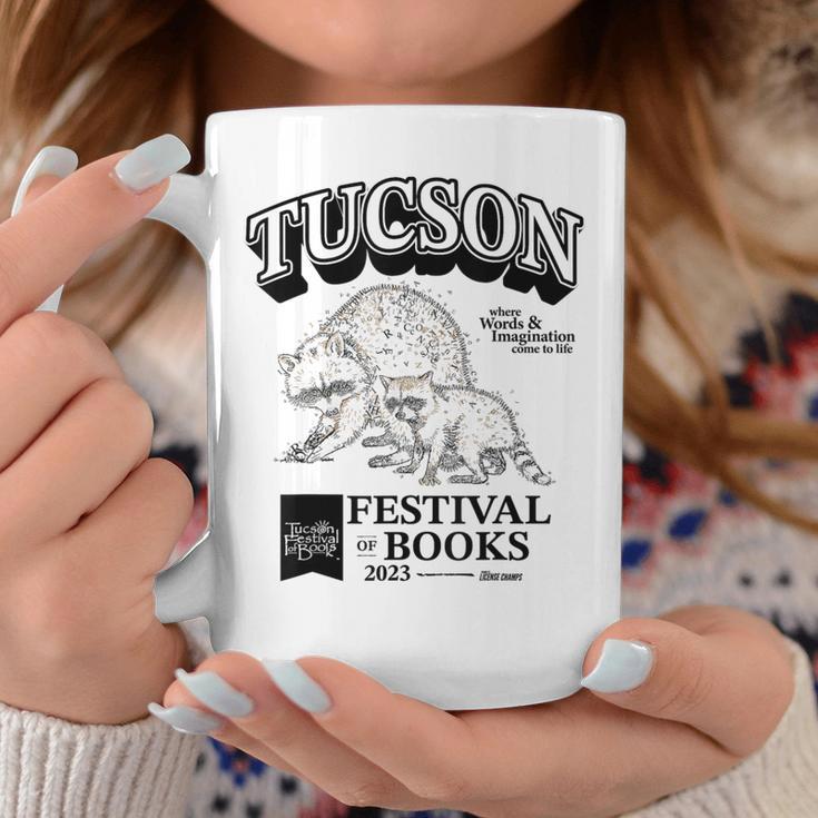 Tucson Festival Of Books TFOB 2023 Racoon Mascot Graphic Print Coffee Mug Unique Gifts Tucson Festival Of Books TFOB 2023 Racoon Mascot Graphic Print Coffee Mug Unique Gifts