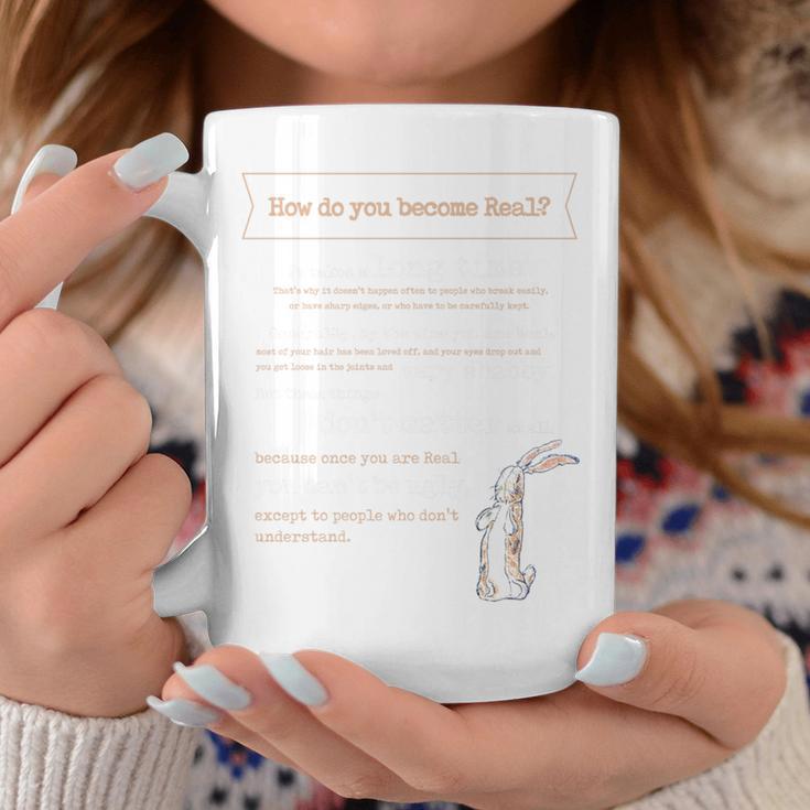 Velveteen Rabbit Book Quote 1922 Becoming Real Skin Horse Premium Tri-Blend Graphic Print Coffee Mug Unique Gifts