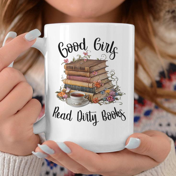 Vintage Fantasy Romance Lover Good Girls Read Dirty Books Graphic Print Coffee Mug Unique Gifts
