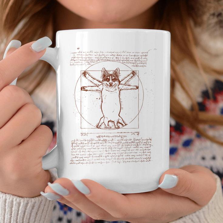 Vitruvian Corgi コーヒーマグ 面白い贈り物