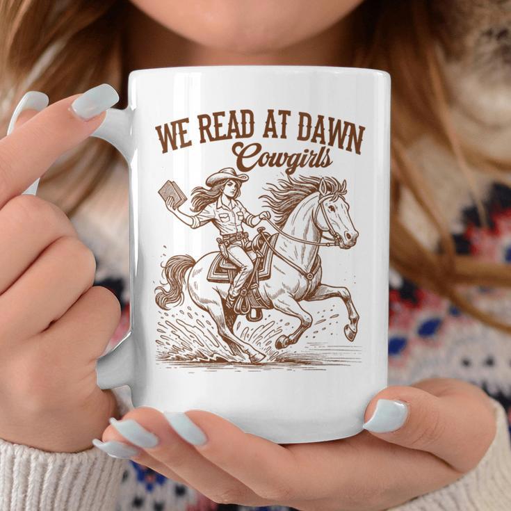 Western Life Book Lover Reading We Reads At Dawn Cowgirls Graphic Print Coffee Mug Unique Gifts Western Life Book Lover Reading We Reads At Dawn Cowgirls Graphic Print Coffee Mug Unique Gifts