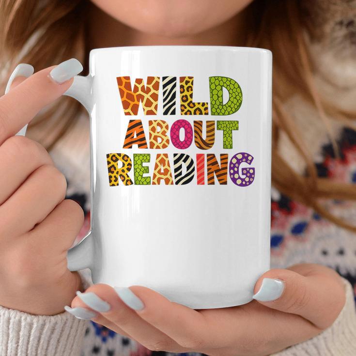 Wild About Reading Book Animal Teacher Children's Book Lover Graphic Print Coffee Mug Unique Gifts Wild About Reading Book Animal Teacher Children's Book Lover Graphic Print Coffee Mug Unique Gifts