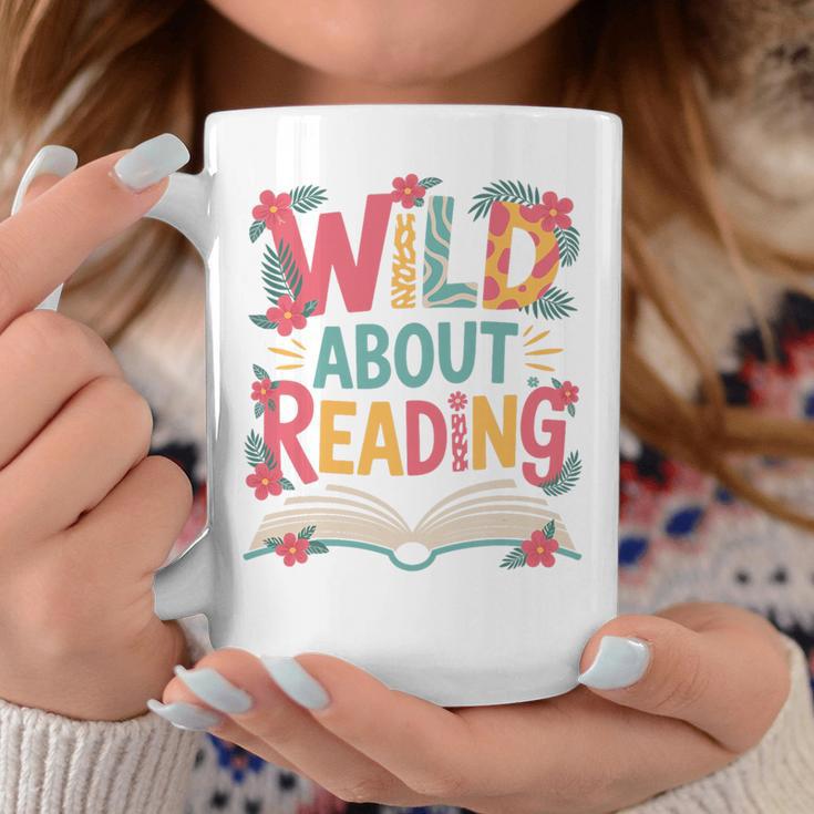 Wild About Reading Book Reading Library Writer Premium Tri-Blend Graphic Print Coffee Mug Unique Gifts