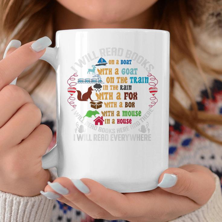 I Will Read Books On A Boat & Everywhere Reading Premium Tri-Blend Graphic Print Coffee Mug Unique Gifts