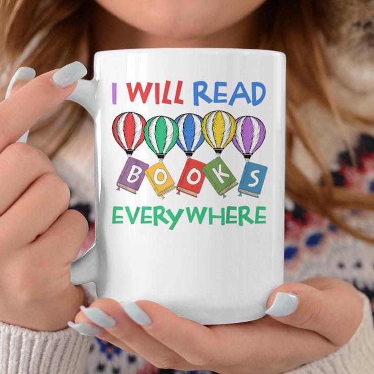 I Will Read Books Everywhere Across America Child Readers Graphic Print Coffee Mug Unique Gifts