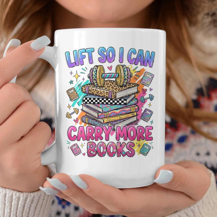 Women's Book Lover Fitness Mom Lifting Reading Humor Graphic Graphic Print Coffee Mug Unique Gifts