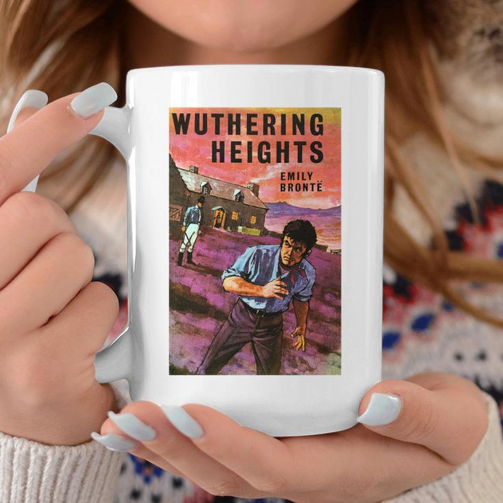Wuthering Heights Emily Bronte Vintage Book Cover Graphic Print Coffee Mug Unique Gifts