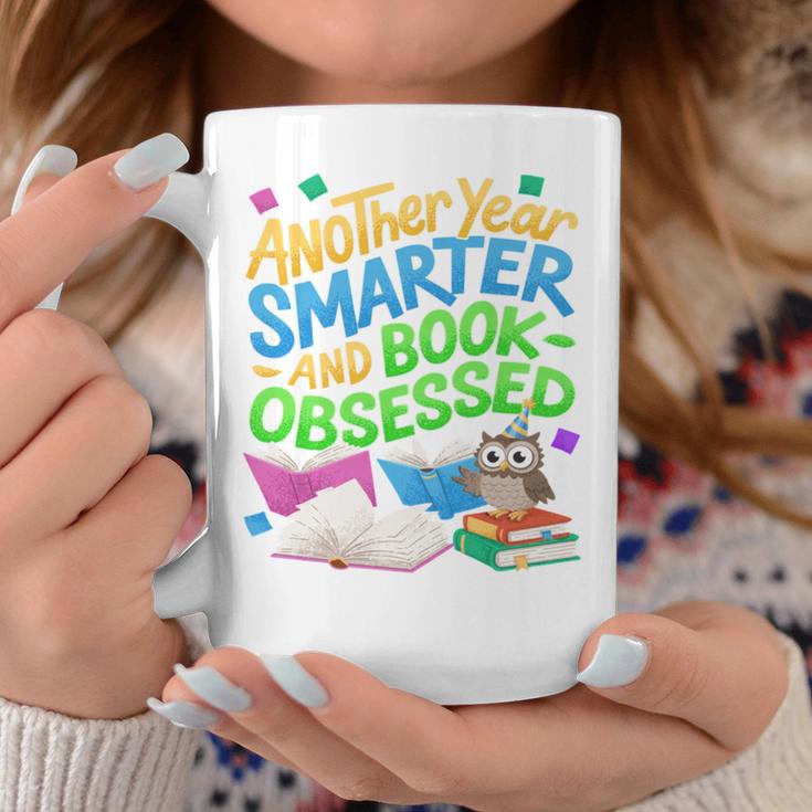 Another Year Smarter And Book-Obsessed Birthday Graphic Graphic Print Coffee Mug Unique Gifts