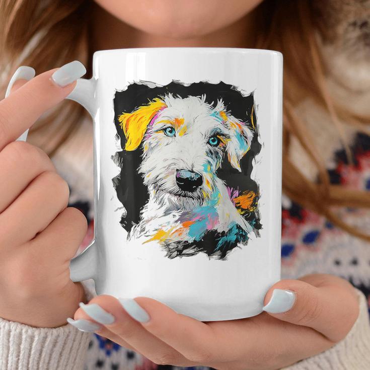 アイリッシュウルフハウンド 犬 モチーフ ペット 青い目 アイリッシュウルフハウンド コーヒーマグ 面白い贈り物