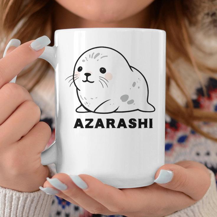 アザラシ 海豹 かわいい おもしろ シンプル イラスト アザラシ好き 手書き Azarashi ローマ字 コーヒーマグ 面白い贈り物