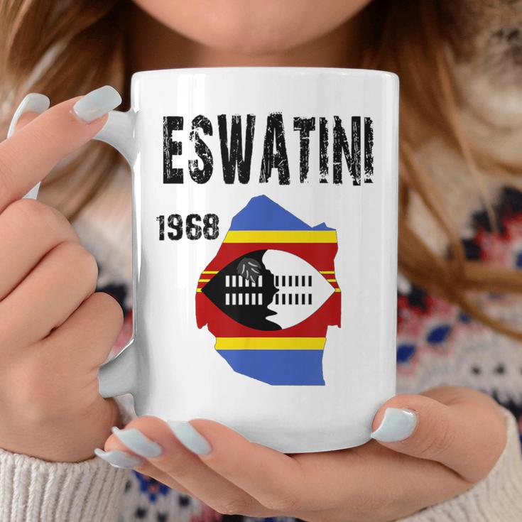 エスワティニ地図旗 制定。 コーヒーマグ 面白い贈り物