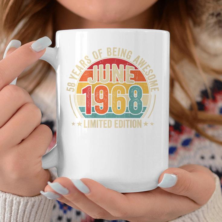 オンバック 1968年6月から素晴らしいヴィンテージレトロ58歳の誕生日 コーヒーマグ 面白い贈り物