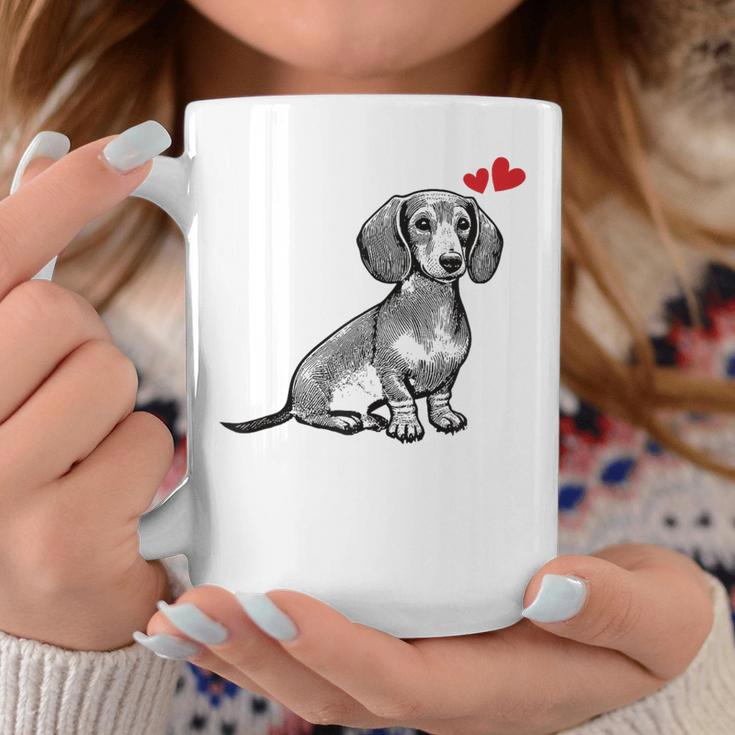 ダックスフンド かわいいダックスプリント 愛犬家グッズ Dachshund コーヒーマグ 面白い贈り物