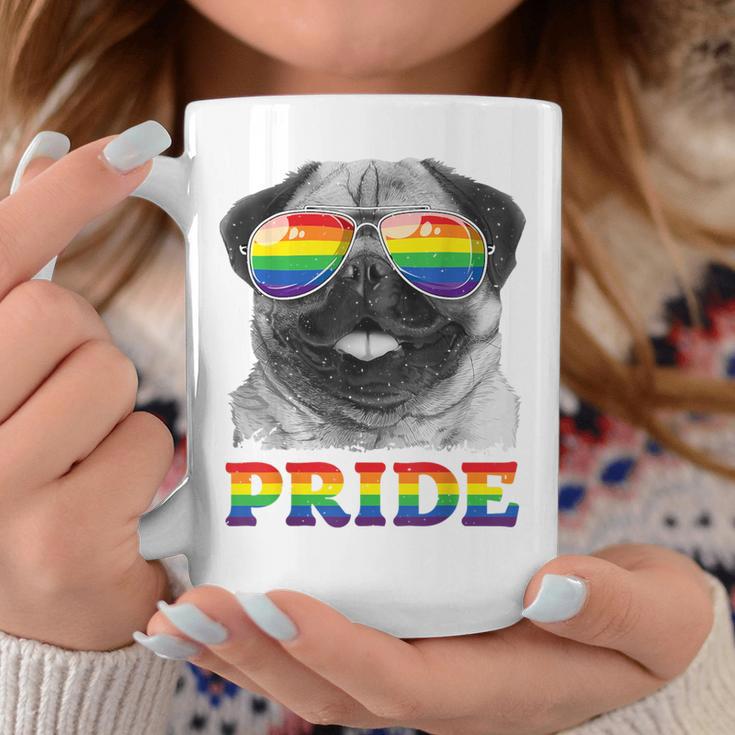 パグ ゲイプライド Lgbt レインボーフラッグ サングラス Lgbtq ギフト 犬 コーヒーマグ 面白い贈り物