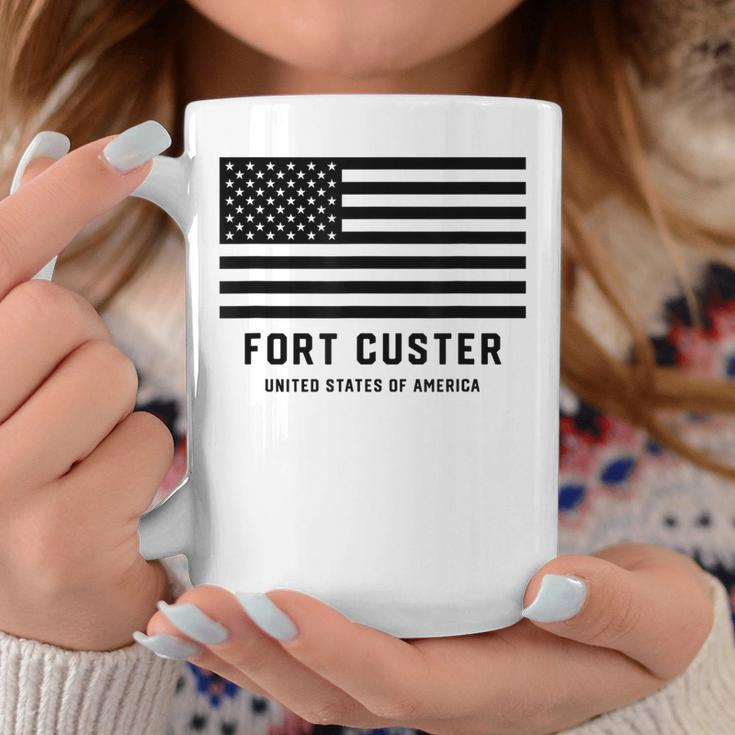 フォートカスター ミシガン州 アメリカ軍 アメリカ国旗 軍隊 コーヒーマグ 面白い贈り物
