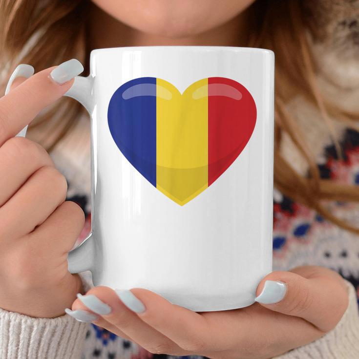 ルーマニアハートルーマニア国旗 コーヒーマグ 面白い贈り物