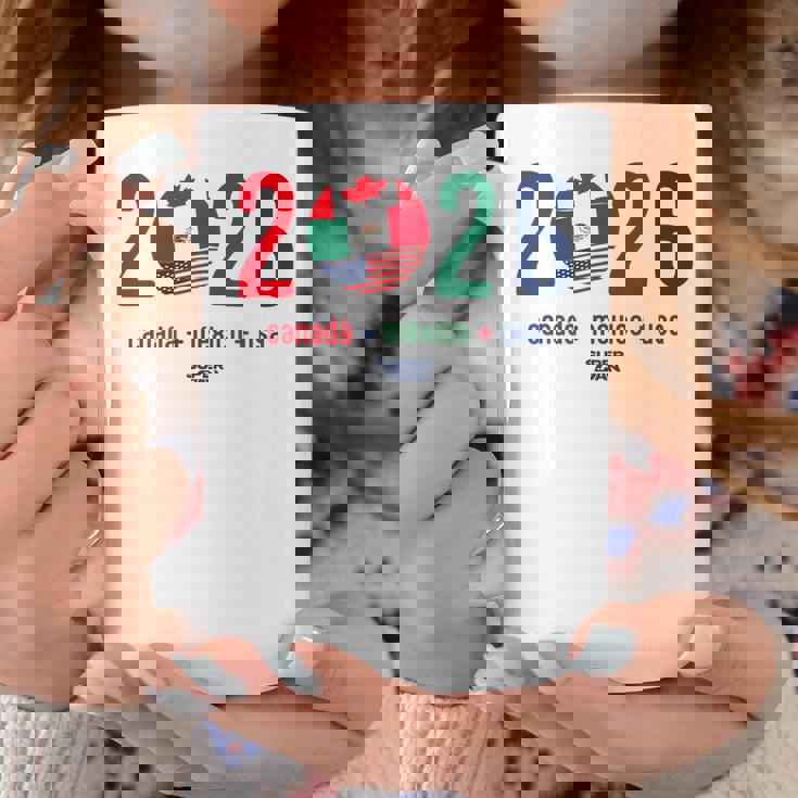 ワールドカップ2026開催国サッカーデザイン コーヒーマグ 面白い贈り物