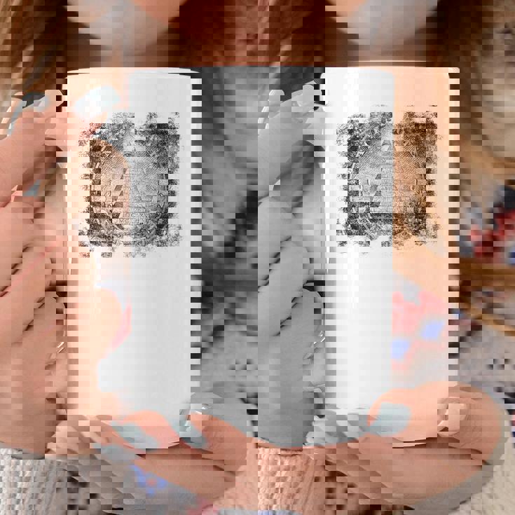 ヴィンテージ イルミナティ オールシーイング アイ ダラー フリーメイソン コーヒーマグ 面白い贈り物