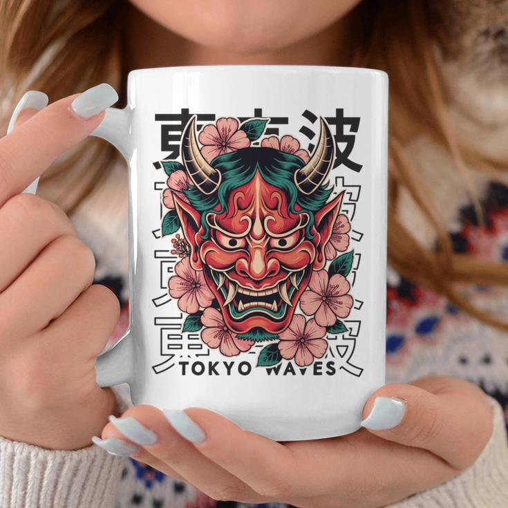 日本悪魔 般若 鬼 鬼 仮面 妖怪鬼 鬼 仮面 長袖tシャツ コーヒーマグ 面白い贈り物