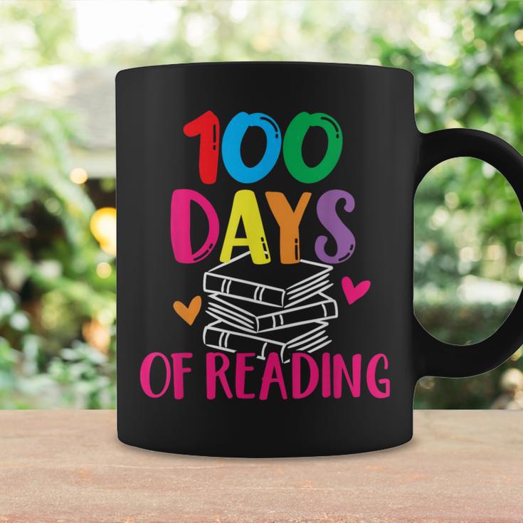100 Days Of School Reading English Teacher Books Stack Graphic Print Coffee Mug Gifts ideas