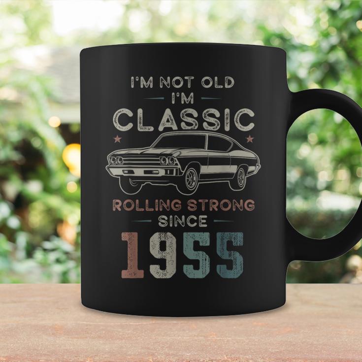 1955年生まれ、71歳の誕生日 クラシックカー コーヒーマグ ギフトのアイデア