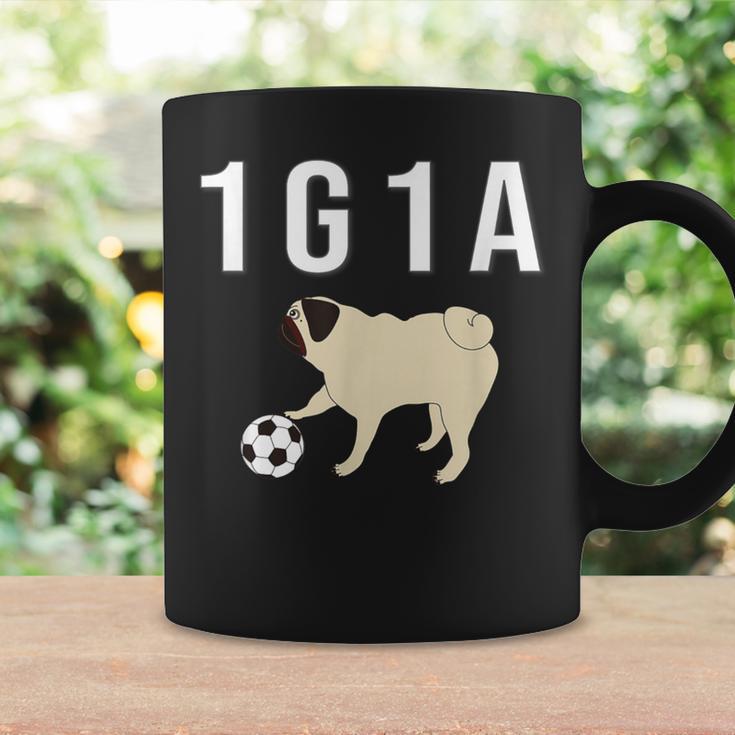 1G1a Pug くるりん尻尾のパグ おもしろ コーヒーマグ ギフトのアイデア