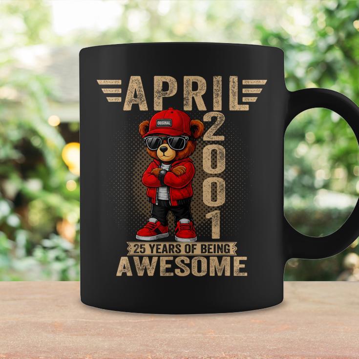 2001年4月25日の誕生日男性と女性の素晴らしいテディベア。 コーヒーマグ ギフトのアイデア