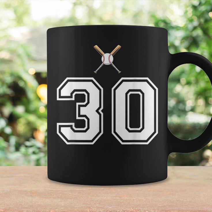 30 番 野球スタイル ヴィンテージホワイト コーヒーマグ ギフトのアイデア