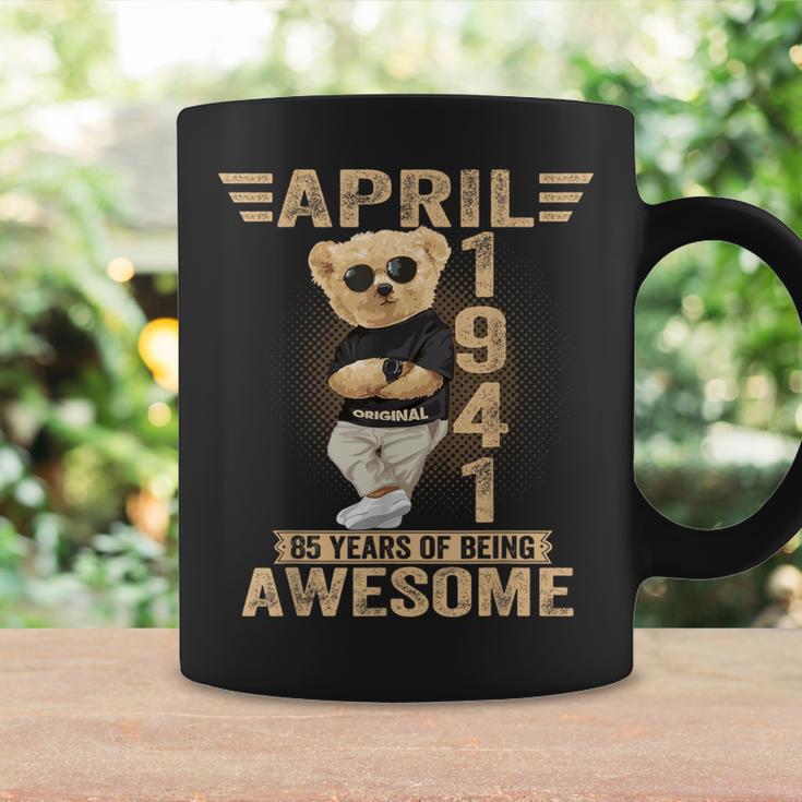 4月 85歳の誕生日 男性 女性 1941 素晴らしいテディベア コーヒーマグ ギフトのアイデア