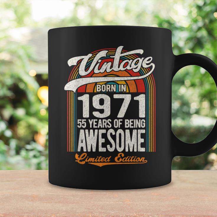 55 Years Of Awesome Born 1971 限定版 55歳の誕生日 コーヒーマグ ギフトのアイデア