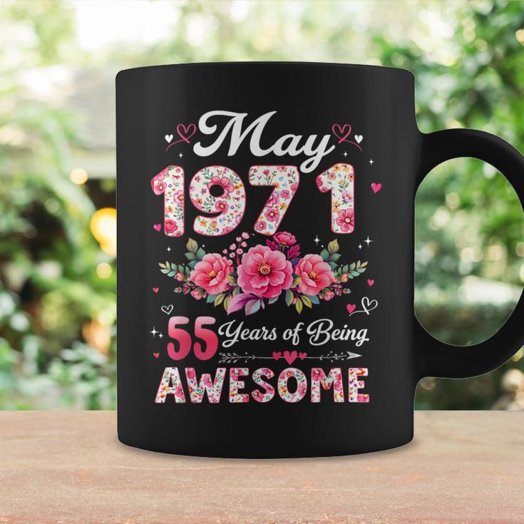 55歳 1971年5月 花柄 55歳 誕生日 男性 女性 コーヒーマグ ギフトのアイデア