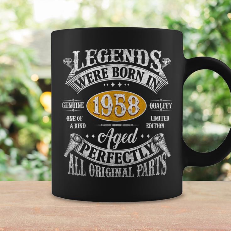 65歳の誕生日 1958年生まれのヴィンテージレジェンド 65歳 コーヒーマグ ギフトのアイデア