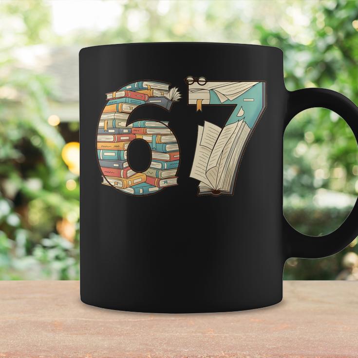 67 Book Stack Literary Adventure Reader Graphic Print Coffee Mug Gifts ideas