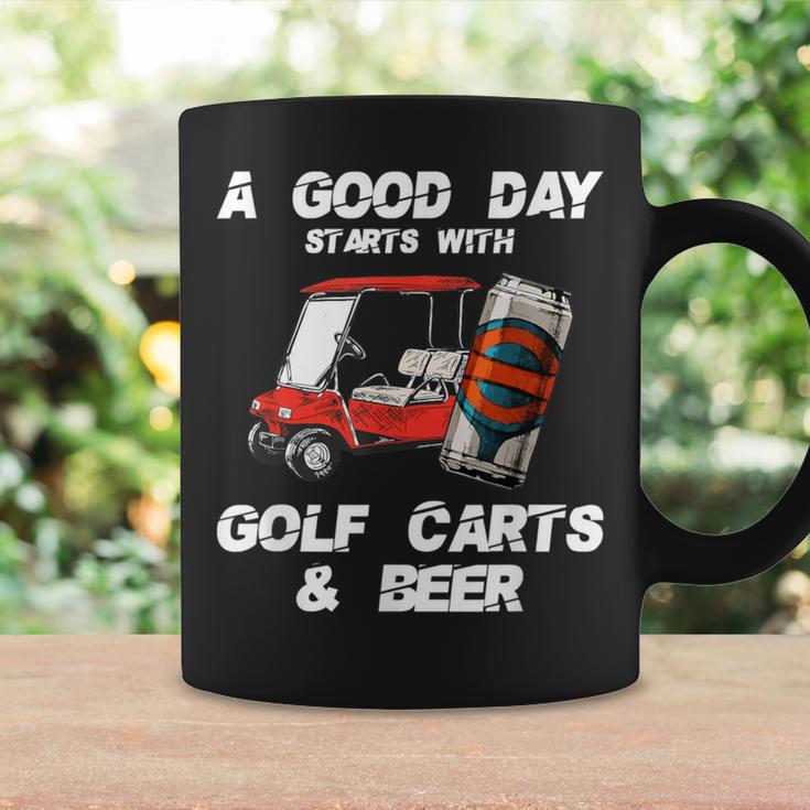 A Good Daytarts With Golf Carts And Beer 面白いゴルフ コーヒーマグ ギフトのアイデア